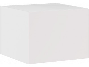 Коллекция Римини Шкаф Антресоль широкая ЛЕВАЯ (600) Белый/Софт Милк (Набор)